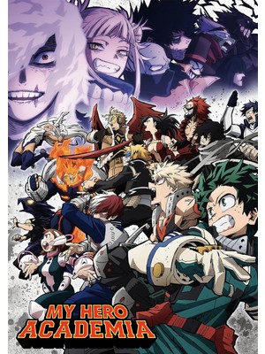 My Hero Academia Anime Dizi Film Posteri-Çerçevesiz Parlak Fotoğraf Kağıdı