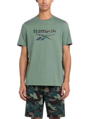 Reebok Rı Motıon Aop T-Shırt Pastel Yesıl Erkek Kısa Kol T-Shirt