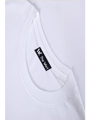 The Wert  Manch Ester Lıter Ature Fest Ival Ön Arka Baskılı Beyaz Oversize T-Shirt