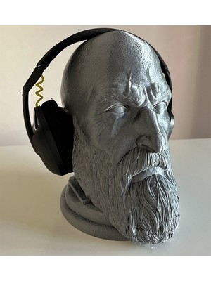 magicland Kratos Kulaklık Standı, Özel Tasarım Masaüstü Kulaklık Tutacağı/tutucu, cm - God Of War, Gow, 23 cm