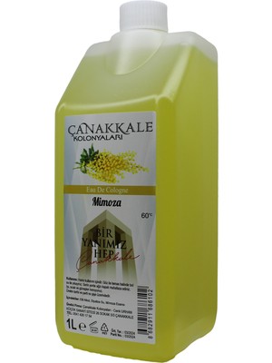 Mimoza Çiçeği Kolonyası -1 Litre -(BİDON) Korumalı Kapak - Yeni Model