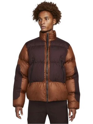 Nike Sportswear Therma Fit Puffer Down Fill Jacket Kaz Tüyü Kahverengi Mont