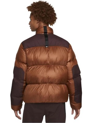 Nike Sportswear Therma Fit Puffer Down Fill Jacket Kaz Tüyü Kahverengi Mont