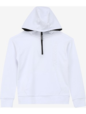 Discovery Expedition Beyaz Erkek Çocuk Kapüşonlu Relaxed Baskılı Sweatshirt D4SB-SWT3031