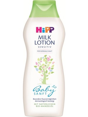 Hipp Babysanft Organik Badem Yağlı Bebek Vücut Losyonu 350 ml Hassas Ciltler İçin Paraben ve Mineral Yağ İçermez