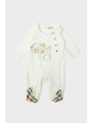 Layette Bg Store Kız Bebek Beyaz Tulum 23FW0LT7813