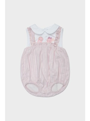 Layette Bg Store Kız Bebek Pembe Tulum 23SS0LT7814