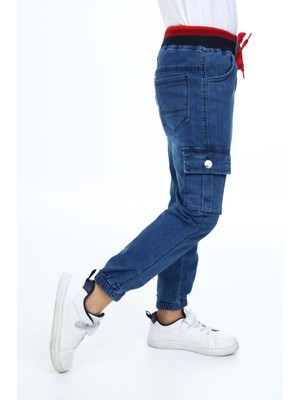 Kinderos Kargo Cepli Lacivert Jean 3473