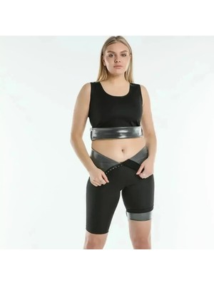 Zbteks Terletme Etkili Agraflı Sauna Şort Korse Zayıflama Yardımcı (Atlet Dahil Değildir)