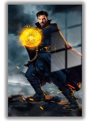 Gaagart Temperli Gerçek Cam Tablo Film Karakteri Doktor Strange Görseli