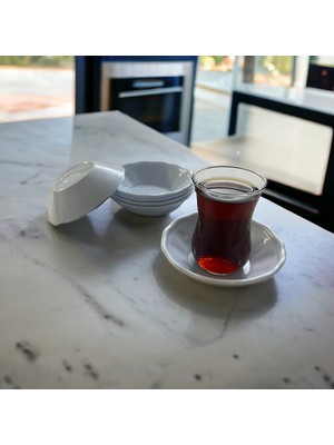 Up Home 12 Adet Çay Tabağı Bardak Altlığı Plastik