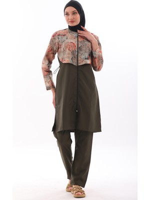 REMSA Paraşüt Tam Kapalı Tesettür Mayo Aller 2403 Yeşil