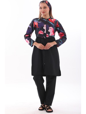 REMSA Paraşüt Tam Kapalı Tesettür Mayo Aller 2403 Flower