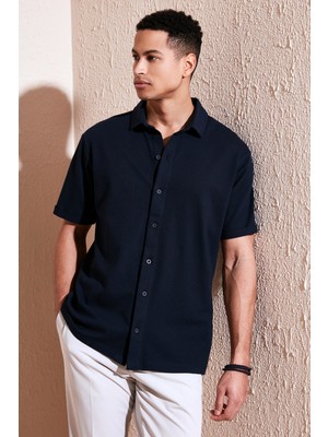 Buratti Pamuklu Regular Fit Kısa Kollu Gömlek Erkek Gömlek 5902724