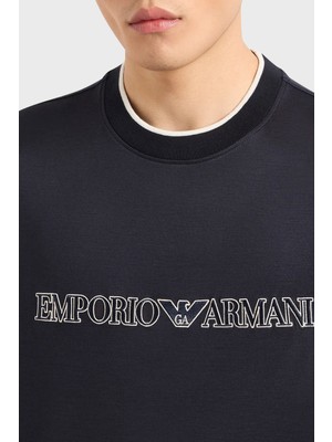 Emporio Armani Regular Fit Bisiklet Yaka Jarse T Shirt Erkek T Shirt 3D1TD4 1juvz 09R0