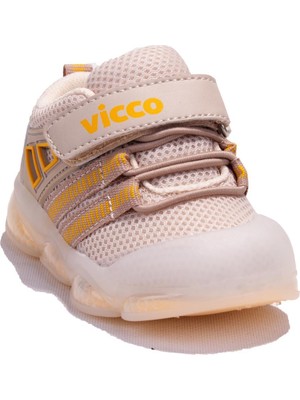 Vicco Orante 346E24Y150 Bej Işıklı Ortopedik Günlük Erkek Çocuk Spor Ayakkabı