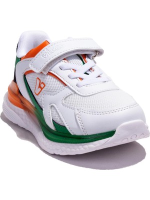 Vicco Massa 346F24Y112 Beyaz Siyah Ortopedik Erkek Çocuk Spor Ayakkabı