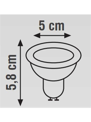 Kendal 5 Adet K2 7W 4000K Ilık Beyaz Işık GU10 Lensli LED Spot Ampul KES049