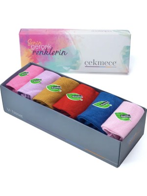 Çekmece 6 Çift Özel Kutulu Unisex Bambu Patik