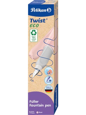 Pelikan Twist Eco Dolma Kalem Pastel Pembe M Uç