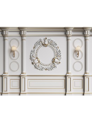 Umut Gergi Tavan Sutün Temalı Tek Parça Duvar Kağıdı