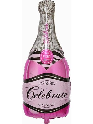 Organizasyon Pazarı Pembe Şişe Folyo Balon 100 cm