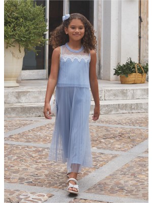 Mayoral Abel&lula Piliseli Tül Pantolonlu Kız Çocuk Takım