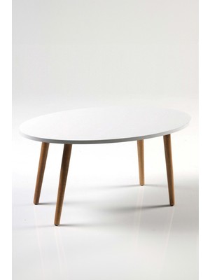 İşsevenler  Ahşap Torna Elips Orta Sehpa