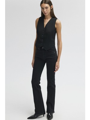 Mavi Maria Gold Premium Kadın Gri Smoke Jean Pantolon Normal Kesim 32/28 Standart Bel