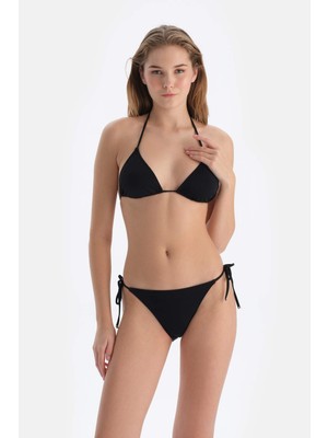 Dagi Siyah Spagetti Bikini Alt