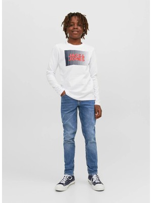 Jack & Jones Normal Bel Açık Mavi Erkek Denim Pantolon Jjıglenn Jjorıgınal Mf 071 Noos Jnr