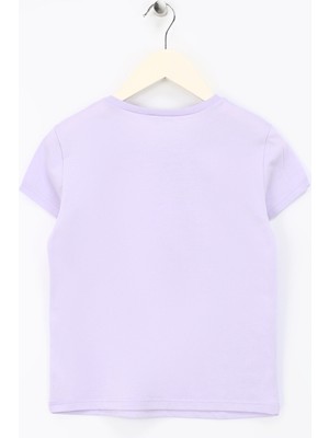 Benetton Lila Kadın T-Shirt 3I1XC10H8