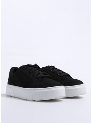 Timberland Siyah Kadın Deri Sneaker TB0A63FVW051_LOW Lace Up