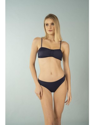 Estiva Luplu Straplez Bikini Takımı - Lacivert