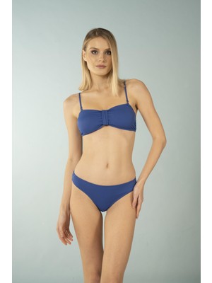 Estiva Luplu Straplez Bikini Takımı - Saks