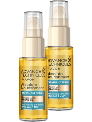 Avon Advance Techniques Argan Yağı Içeren Besleyici Saç Serumu 30 Ml. Ikili Set