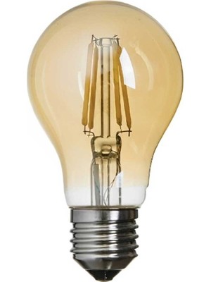 Kendal 5 Adet K2 6W E27 2700K Sarı Işık A60 LED Flamanlı Rustik Ampul KES603
