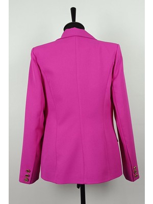 Duay Butik Blazer Ceket Fuşya C1002