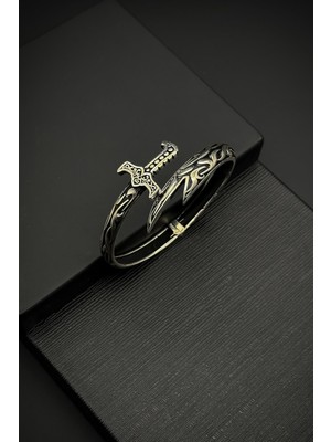 Frnch 925 Ayar Gümüş Italyan Model Gümüş Renk Erkek Bileklik FRJ12113-3113-A3