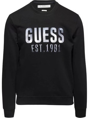 Guess Erkek Siyah Sweatshirt