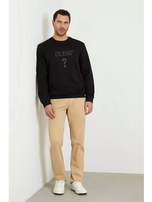 Guess Erkek Üçgen Logolu Sweatshirt