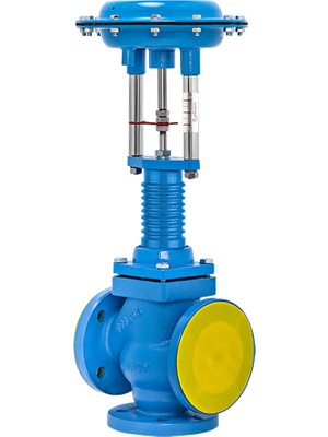 Unox DN15 3 Yollu Pnömatik On-Off Kızgın Yağ Vanası