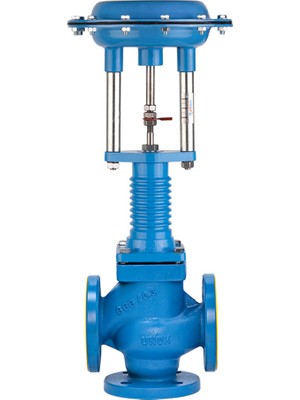 Unox DN65 3 Yollu Pnömatik On-Off Kızgın Yağ Vanası