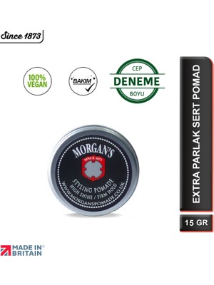 Morgan's Pomade Black Label Şekillendirici Pomad 15 ml (DENEME CEP BOY)