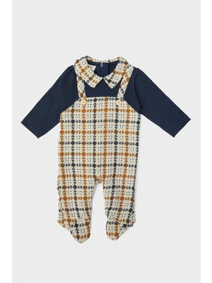 Layette Erkek Bebek Desenli Tulum 23FW0LT8803