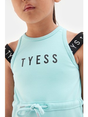 Tyess Kız Çocuk Mavi Elbise 23SS1TJ4926