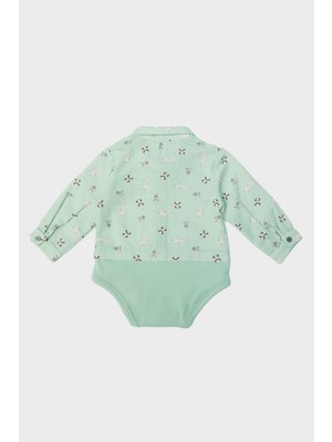 Layette  Erkek Bebek Desenli Gömlek 23FW0LT8602