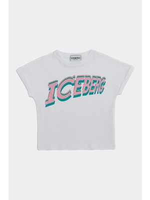 Iceberg  Kız Çocuk Beyaz T-Shirt 23SSITS3151