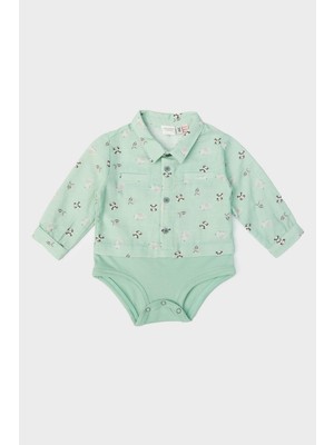 Layette  Erkek Bebek Desenli Gömlek 23FW0LT8602