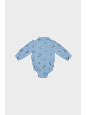 Layette Erkek Bebek Mavi Gömlek 22FW0LT8602